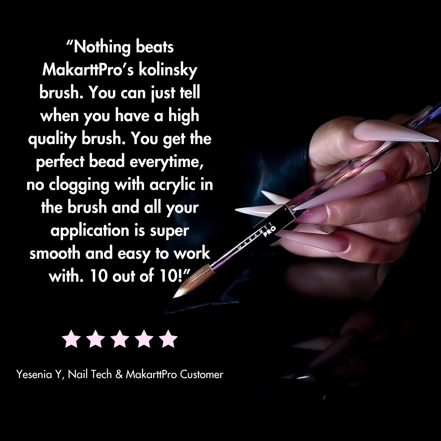 Premium 100% Kolinsky Brush