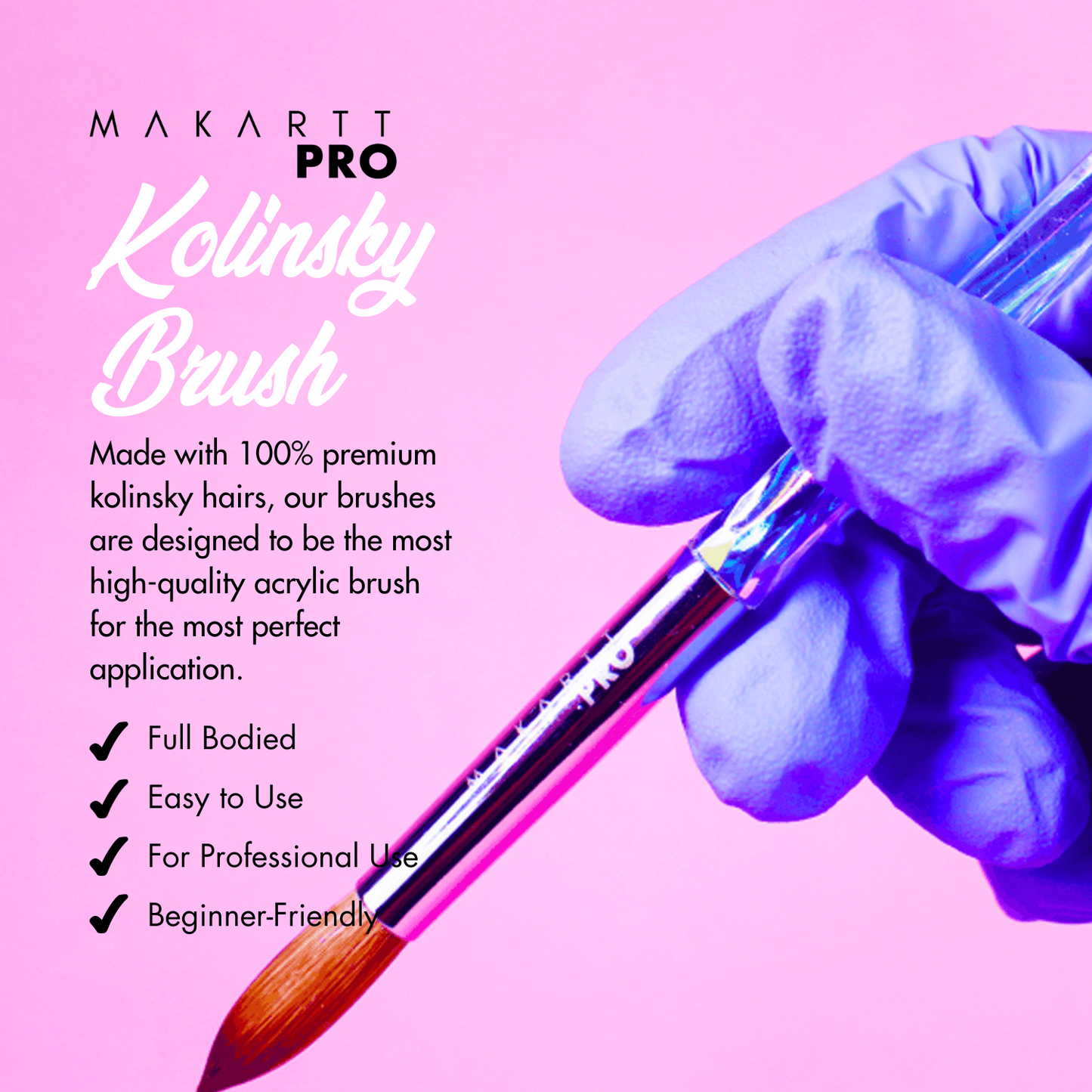Premium 100% Kolinsky Brush