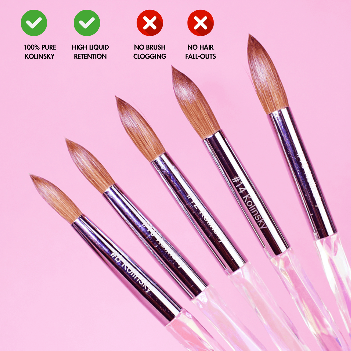 Premium 100% Kolinsky Brush