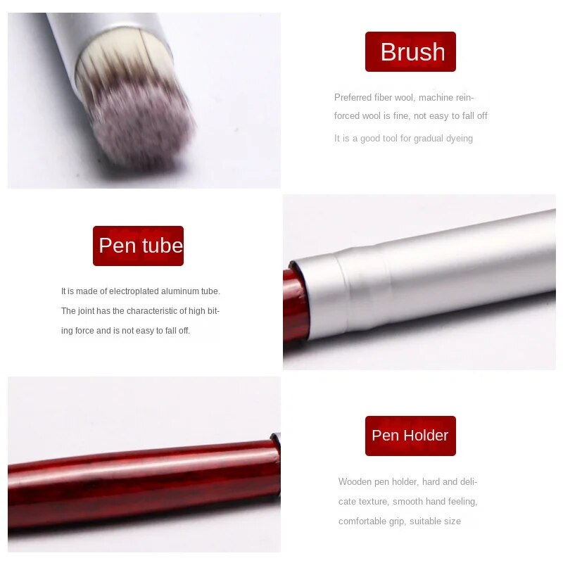 1PC Gradient Nail BrushArt Brushes For Manicure Gel Polish Draw Paint Pen New Beauty Nail Tools Set