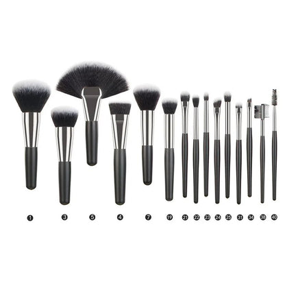 5-40pcs Luxury Black Professional Makeup Brush Set Big Powder Makeup Brushes Foundation Natural Blending pinceaux de maquillage