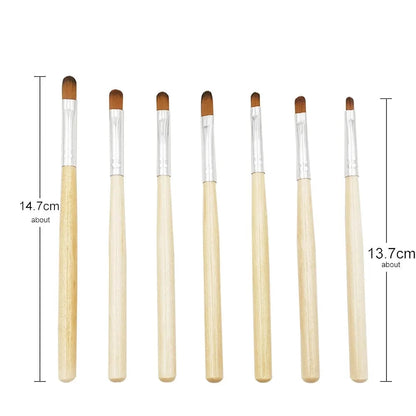 3/7pcs Nail Pen Brush 7 Different Sizes Nail Glue Phototherapy Pen Suitable for Professional Salon or Home Use Gel Nail Brush