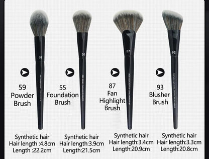 1 piece Precision Powder Makeup Brushes Black #59 Setting Make up Brush Blush Bronzer Round head Face cosmetic tools soft