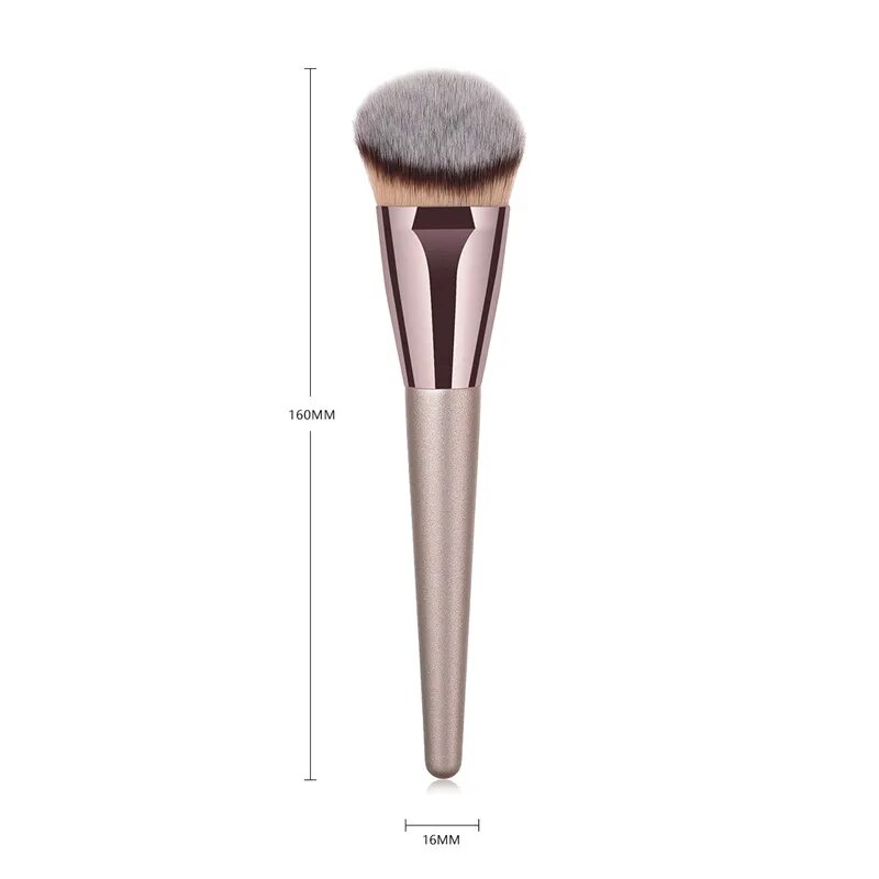 1Pcs Makeup Brush High Quality Champagne Gold Color Professional Brushes For Makeup Powder Foundation Bronzer T01386