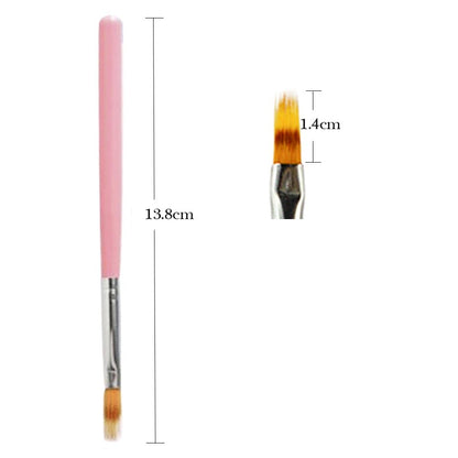 1pcs Nail Art Brush Gel Brush For Nail Art Ombre Soft Gradient Brush For Manicure Nail Polish Drawing Painting Decor Pen LA285-1