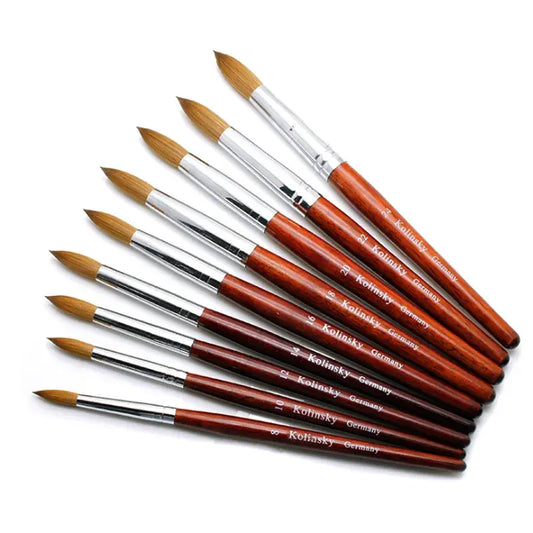 Hot Sale 100% kolinsky acrylic nail brush for acrylic nails art