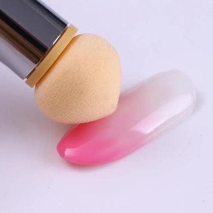 Round Sharp Head Sponge Heads Replacement Nail Art Gel Polish Color Gradient Brush Glitter Powder Dotting Manicure Tools