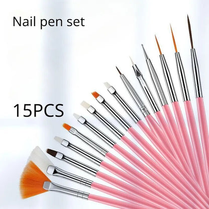 Nail Brushes Set Professional Nail Supplies For Acrylic UV Gel Drawing Dotting Manicure Nail Art Design ToolsMakeup Accessorie