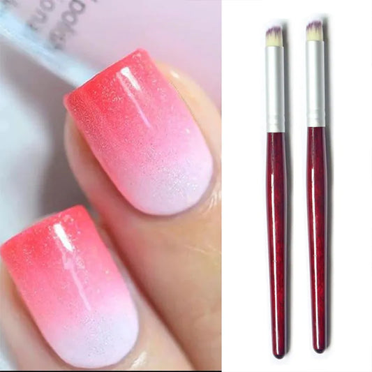 1Pcs Gradient Head Nail Art Brush UV Gel Painting Drawing Manicure Pen Tools DIY Accessory Pigment Gradient Pen Nail Painting