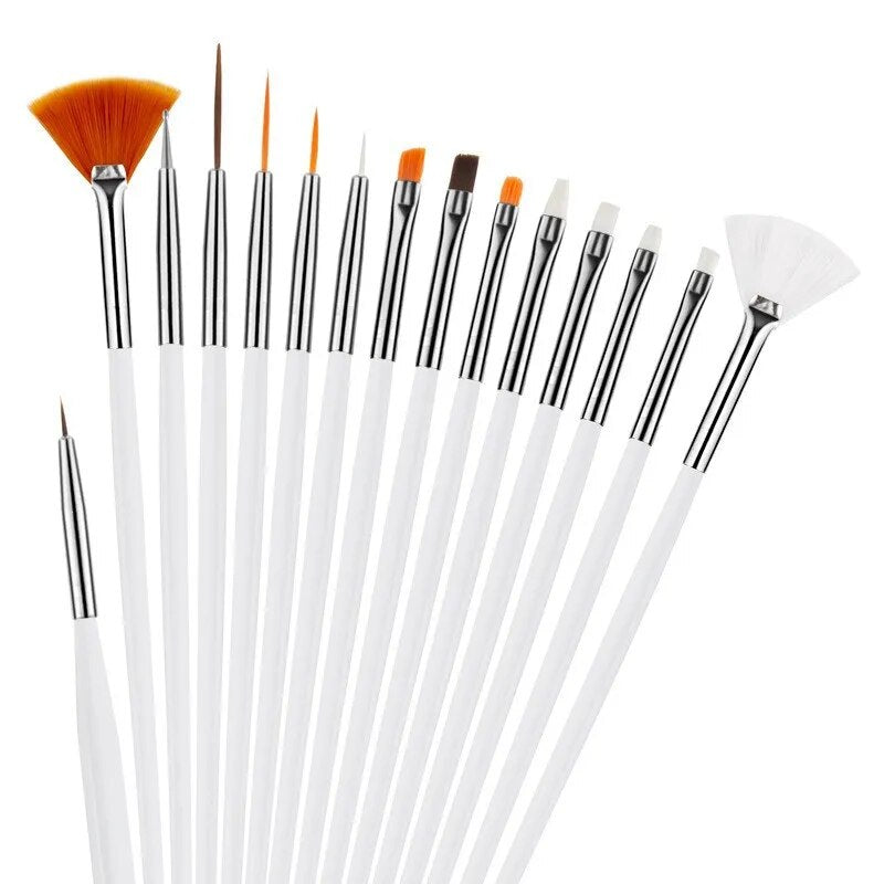 Nail Brushes Set Professional Nail Supplies For Acrylic UV Gel Drawing Dotting Manicure Nail Art Design ToolsMakeup Accessorie