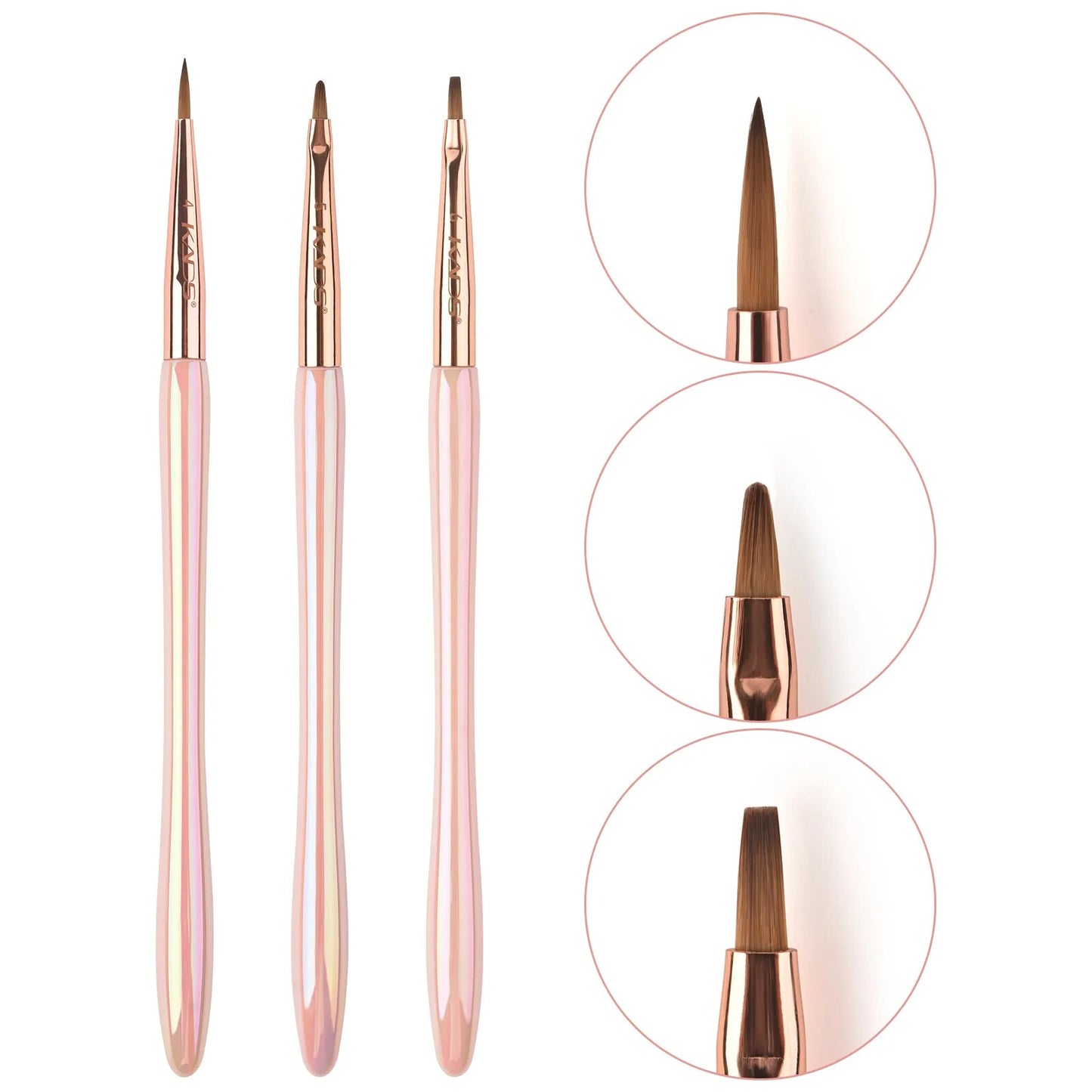 KADS 15/13/12Pc Nail Gel Brush Set for Nails Art French Thin Liner Manicure Drawing Brush Phototherapy Pen Nail Decoration Brush