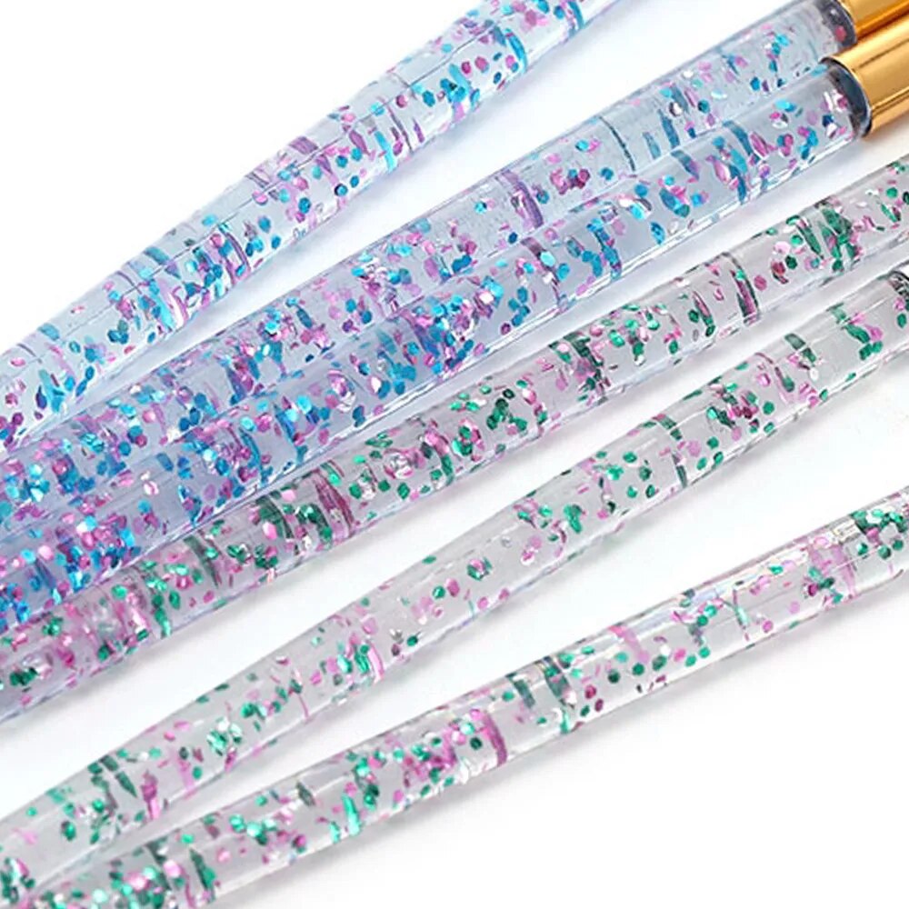 3pcs Acrylic Nail Brush French Stripe Tips Manicure Ultra-thin Nail Polish Line Drawing Pen Gel Painting Art Tools Brushes Set