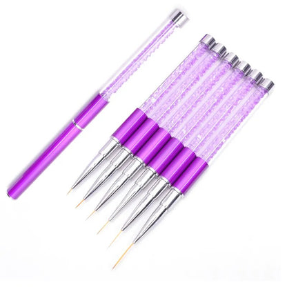 1Pcs Nails Art Brush Lines Stripe Flower Painting Drawing Pen Acrylic UV Gel Extension Grids Brush 3D Design DIY Manicure Tools