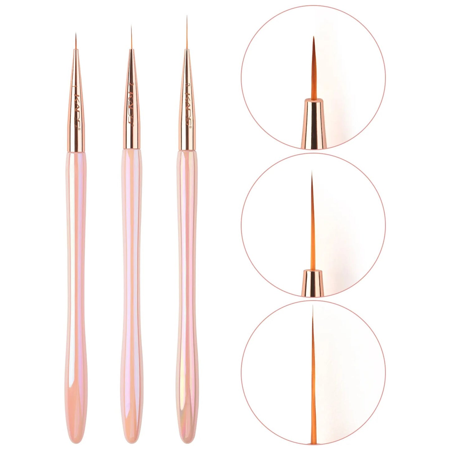 KADS 15/13/12Pc Nail Gel Brush Set for Nails Art French Thin Liner Manicure Drawing Brush Phototherapy Pen Nail Decoration Brush